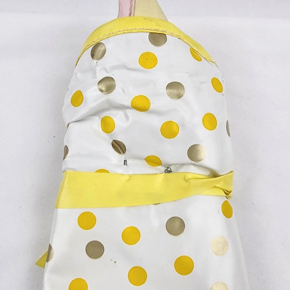 Vtg 1950s Baby Infant Bottle Warmer‎ Doll Face Insulated Vinyl 12 In zipper